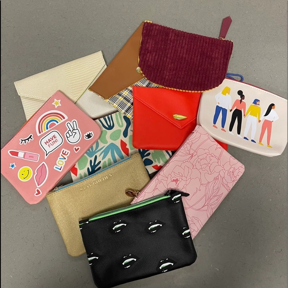 Ipsy Bundle of 10 Cosmetic Bags